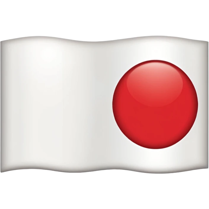 Japan flag thick white border  emoji