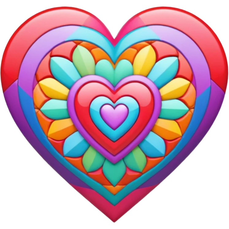 kaleidoscope heart emoji