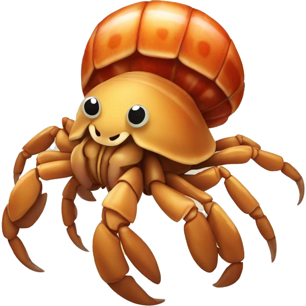 A cute hermit crab emoji