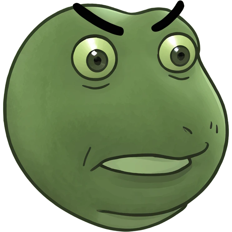 Man with serious face emoji