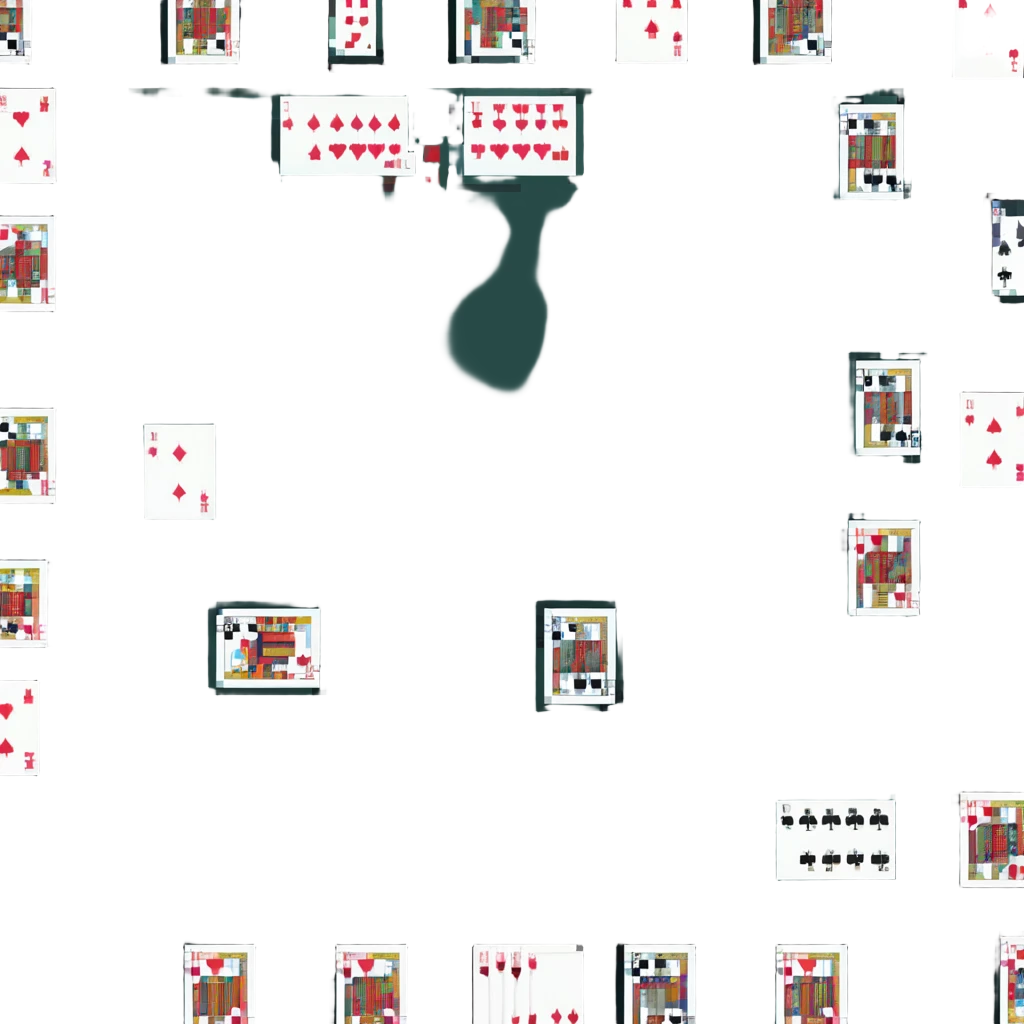 blackjack cards on casino table emoji