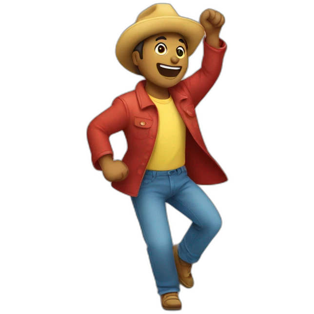 Un chico bailando emoji