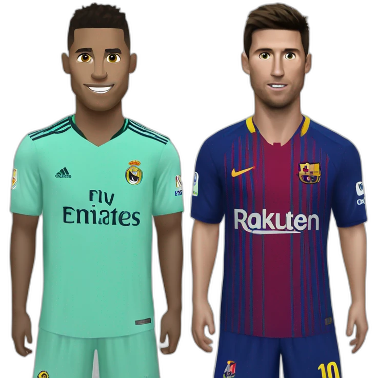 ronaldo qui tape messi emoji