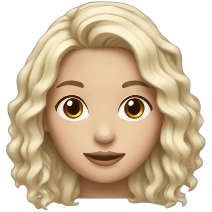 pale female wavy black hair emoji