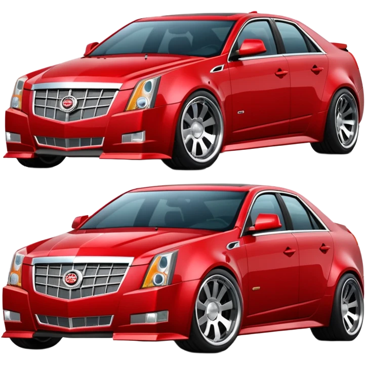 2009 red Cadillac CTS wide body emoji