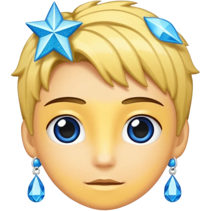 Glitter pacote de pipoca, listras roxas e azul ciano emoji