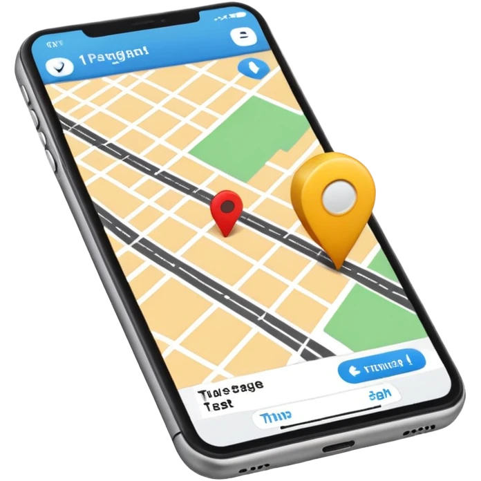 create a realistic device to track your package like a map emoji