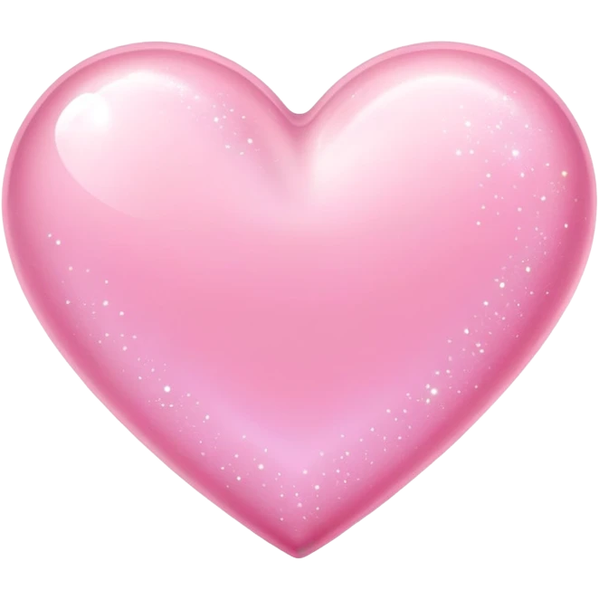 Sparkling pink pastel heart emoji