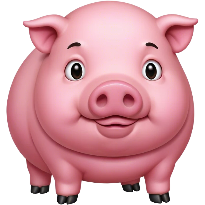 Fat piggy large emoji