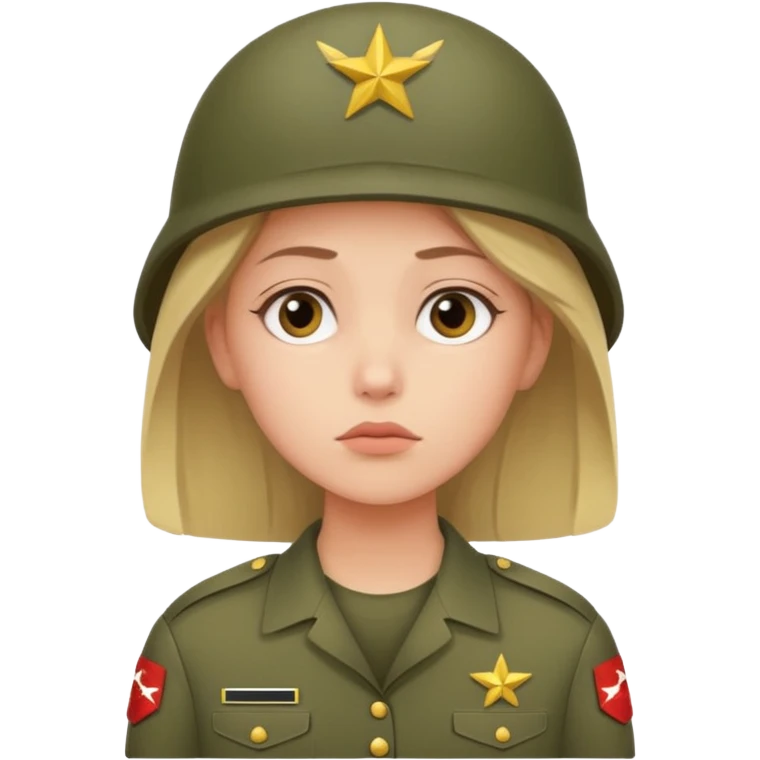 The girl is waiting for her boyfriend from the army and thinks about him emoji