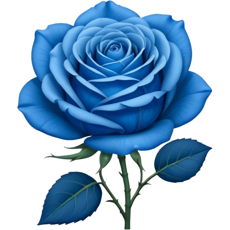 i need this type of blue flower  🌹  but the red prt should be blue emoji