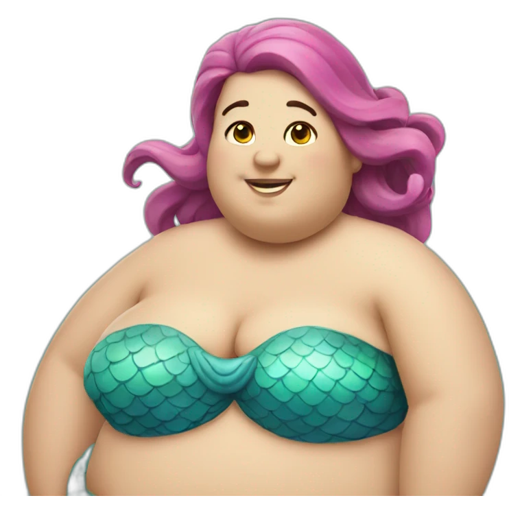 fat mermaid emoji