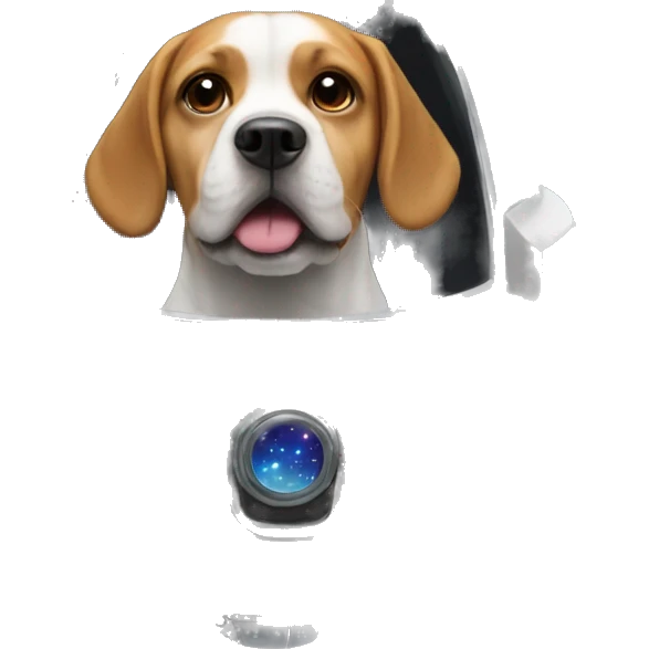 Dog in a spaceship  emoji