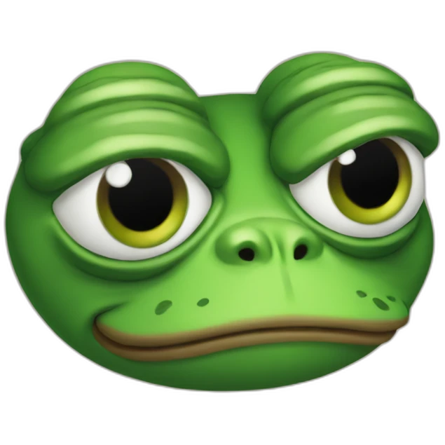 One-eyed pepe the frog emoji