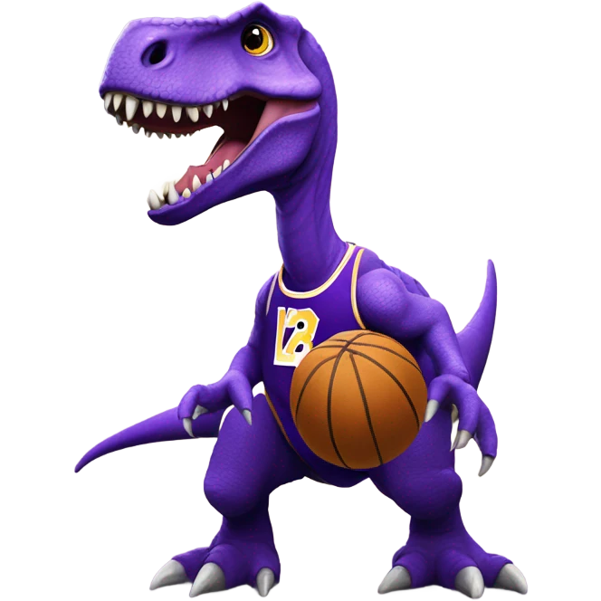 dinosaur lakers  emoji