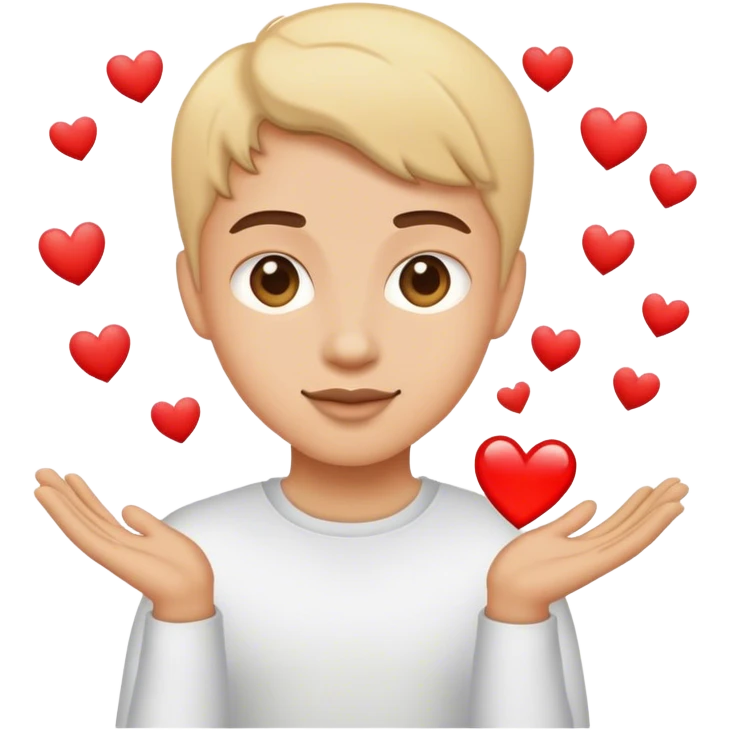 spreading love emoji