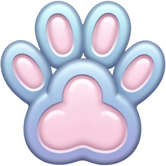 a very light pale pastel #ffbe8c pawprint emoji