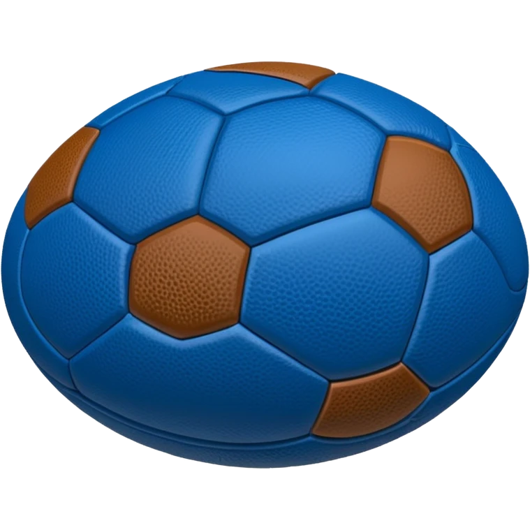 blue football ball emoji