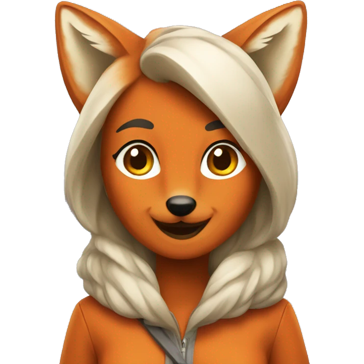 fox female happy emoji