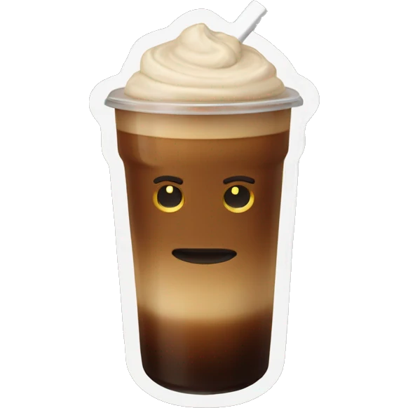Ice coffee emoji