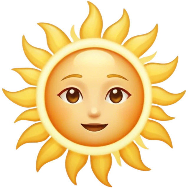 Cinematic Realistic Sunshine Emoji, Warm and golden, with soft rays of light streaming down from a bright, glowing sun. The golden hue bathes the world in warmth, uplifting the spirit and bringing a sense of joy and radiance. Soft glowing outline, capturing the essence of happiness, warmth, and light in a beautiful sunny day! emoji