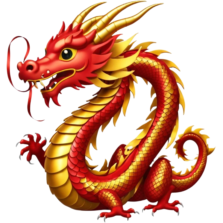 chinese dragon happy new year emoji