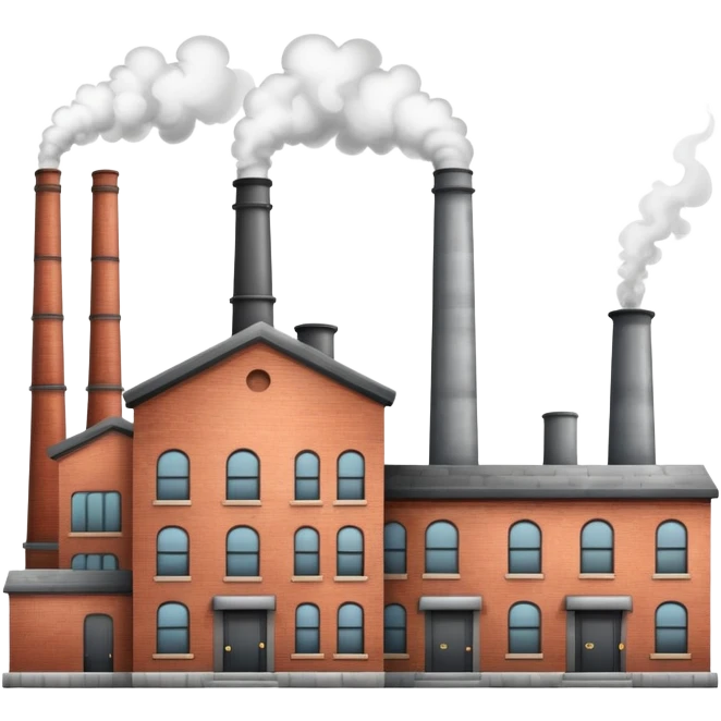factory building with smokestacks emoji