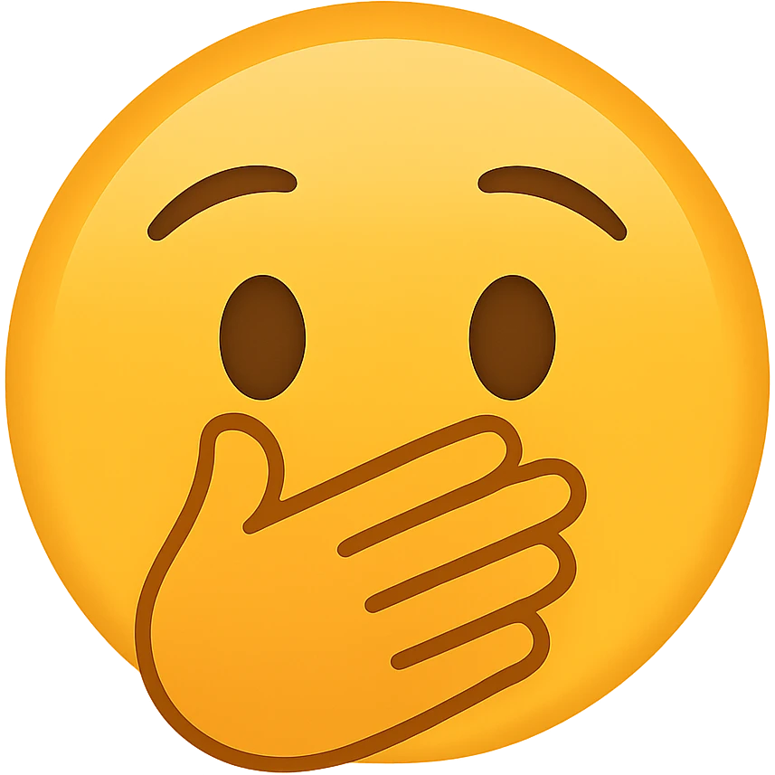 face with hand over mouth emoji emoji