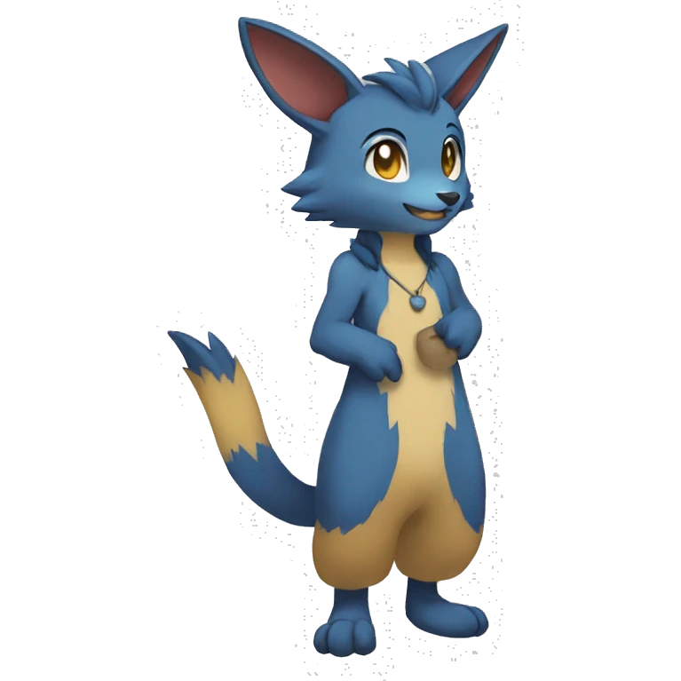 Anthro Sona Fakemon Full Body emoji