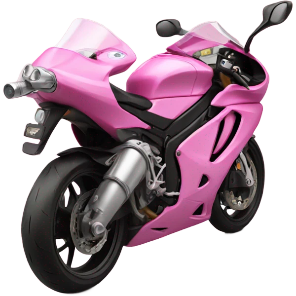 Pink motobike supersport emoji