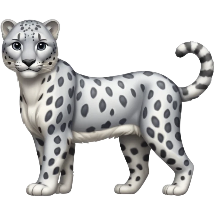  Snow leopard-whole body emoji