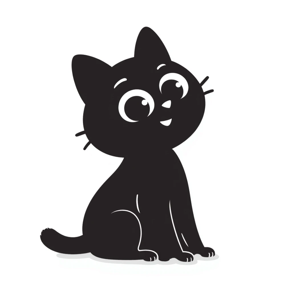 simple cat drawing emoji
