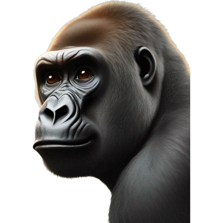gorilla in front of a sun  emoji
