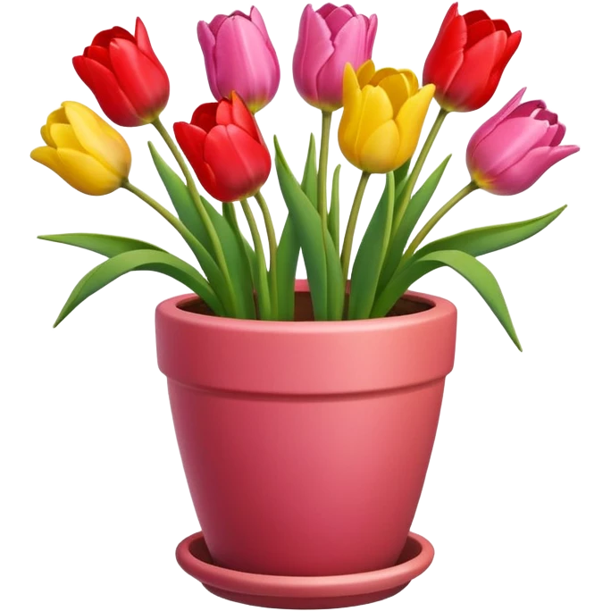 tulips pot emoji