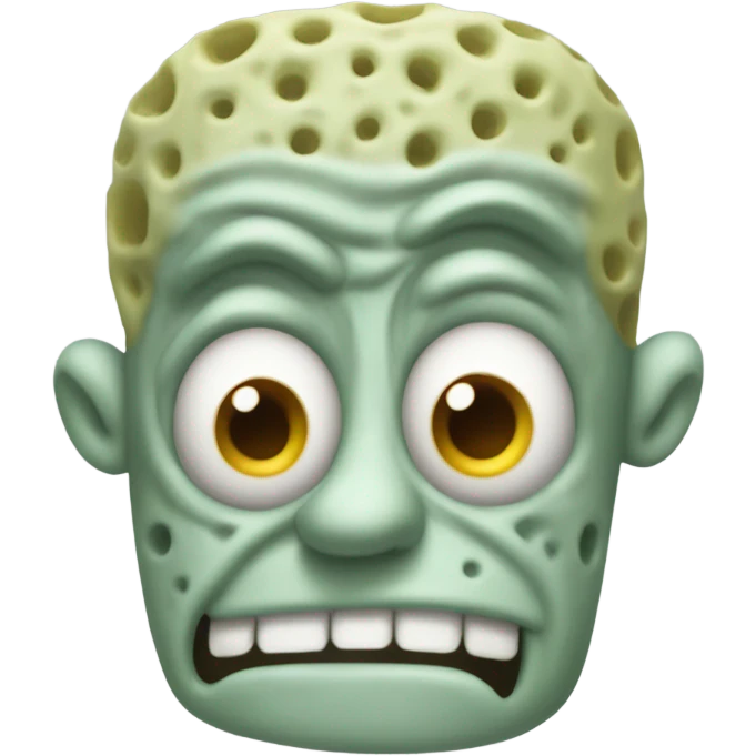 Squidward on SpongeBob’s body emoji