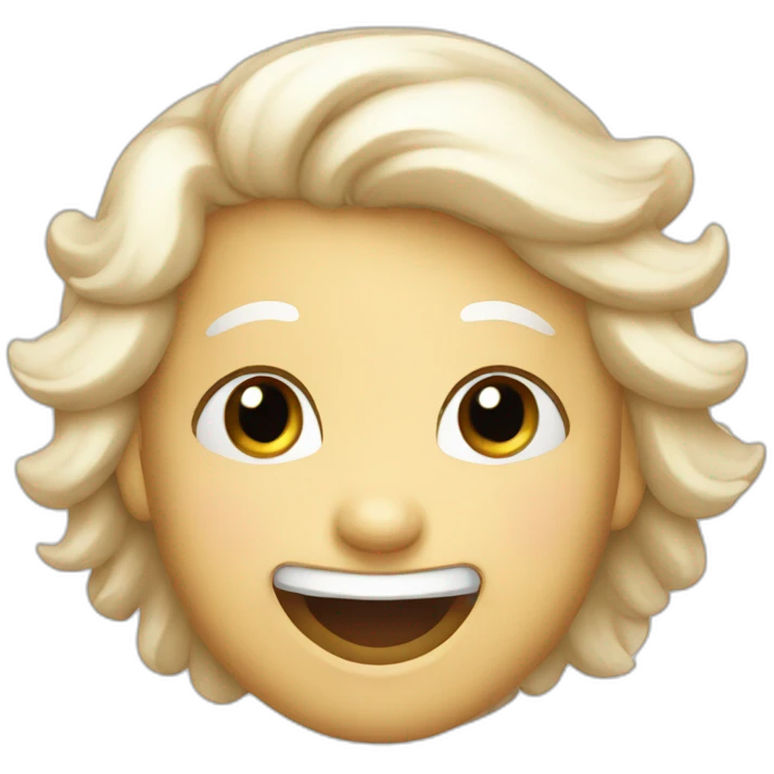 happy angel face emoji