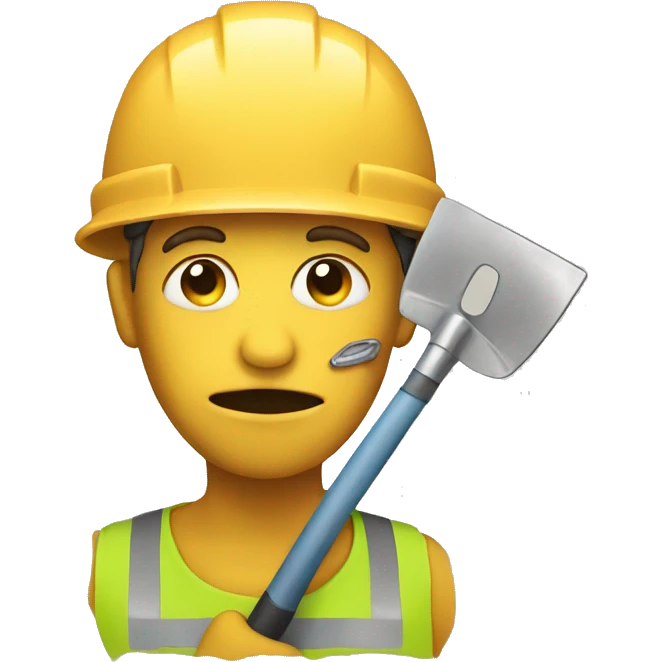 Face with shovel emoji