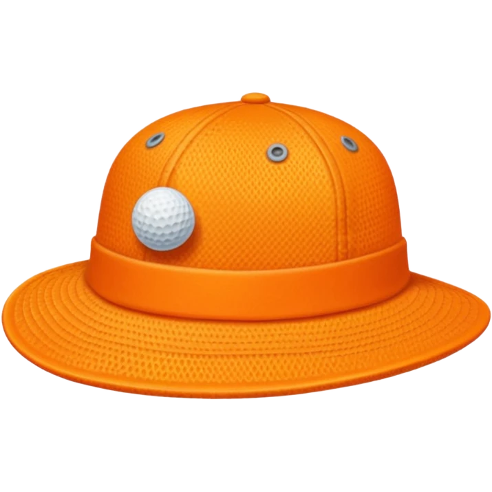orange golf hat emoji
