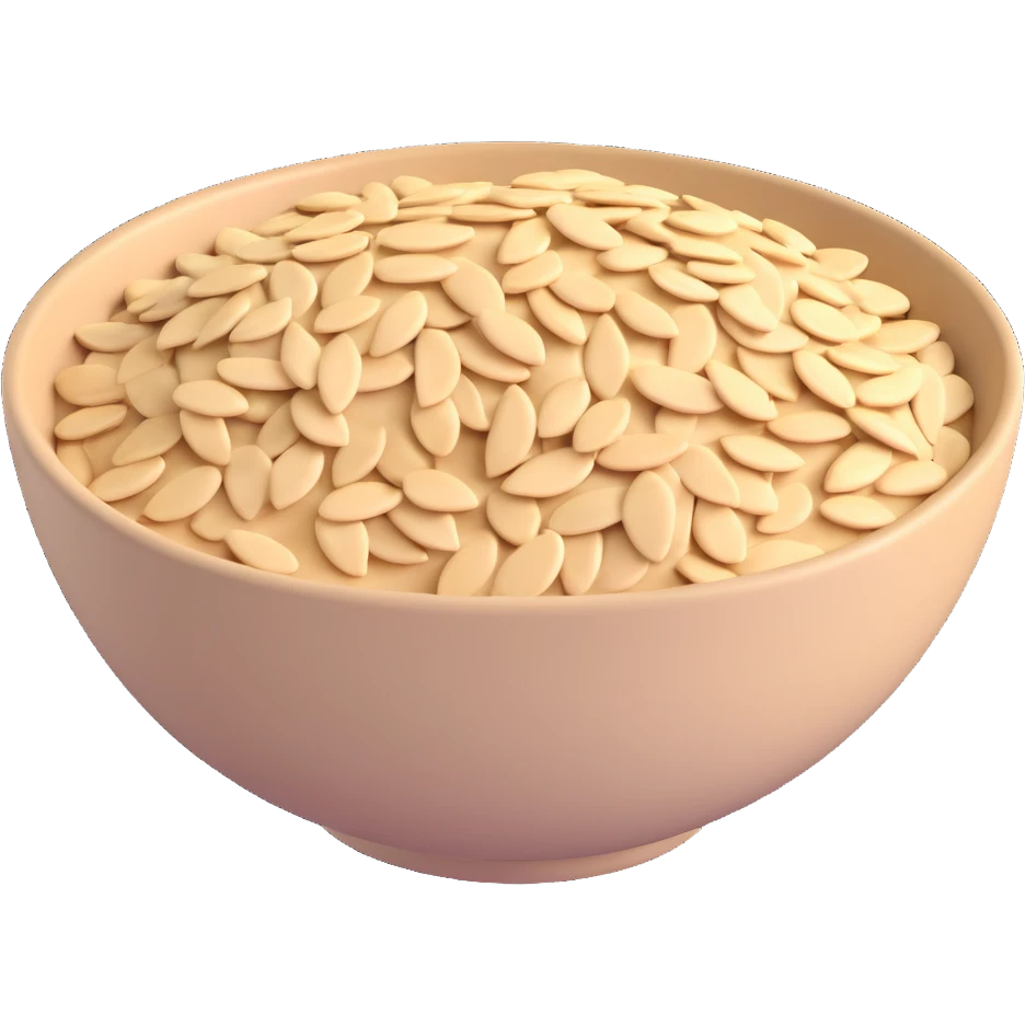 a bowl of oats emoji