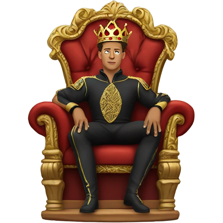 King Patrick mahomes on throne emoji
