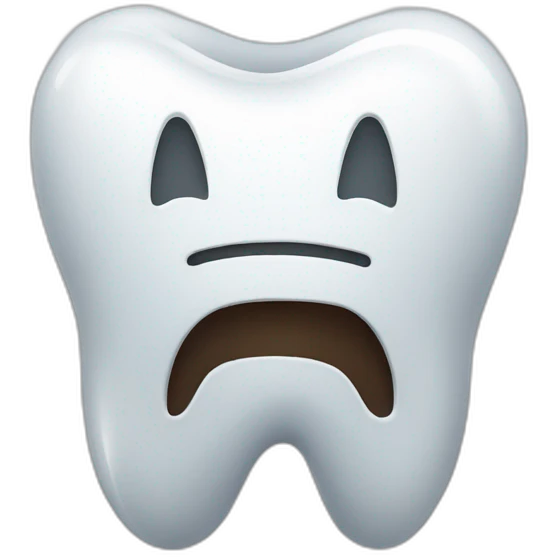 White tooth emoji