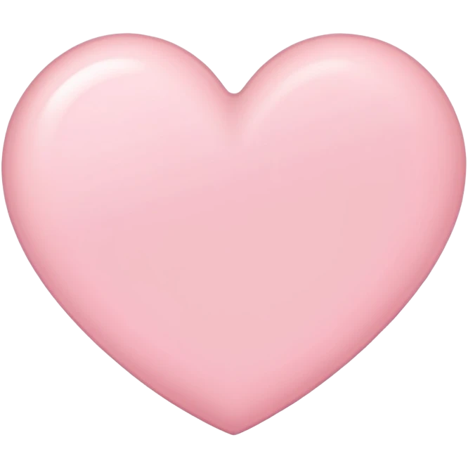 Light pink heart outline emoji