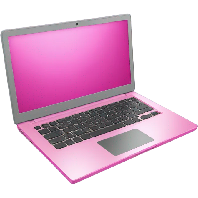 pink graphic design laptop emoji
