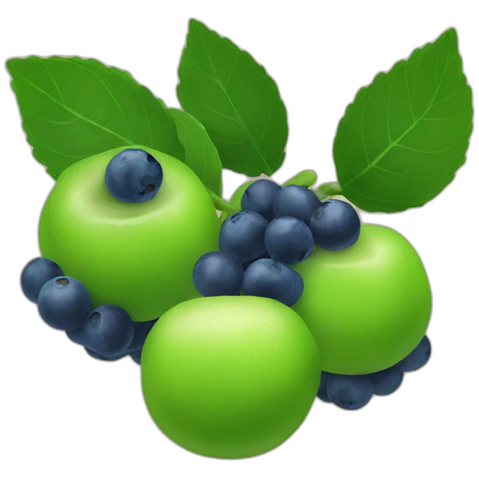 Blueberrys fruits emoji