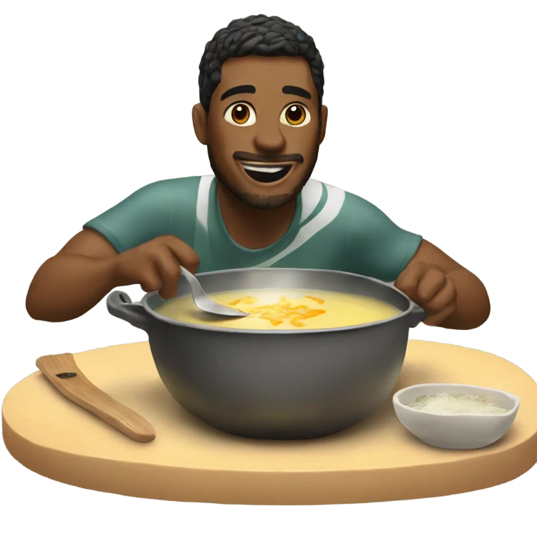 surfer cooking soup on chris emoji