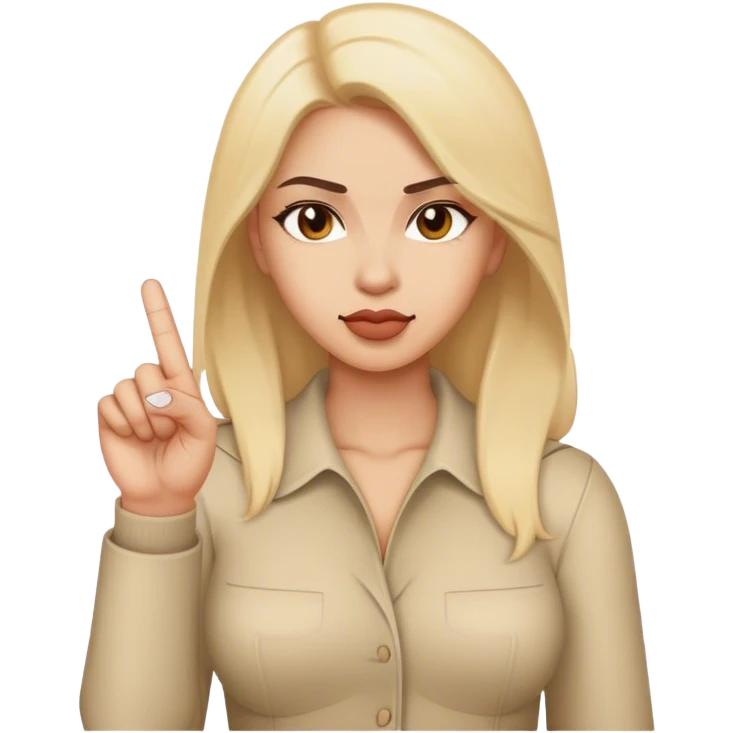 middle finger lady emoji