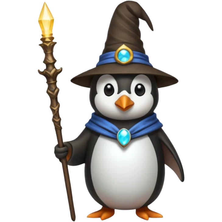 Penguin Wizard emoji