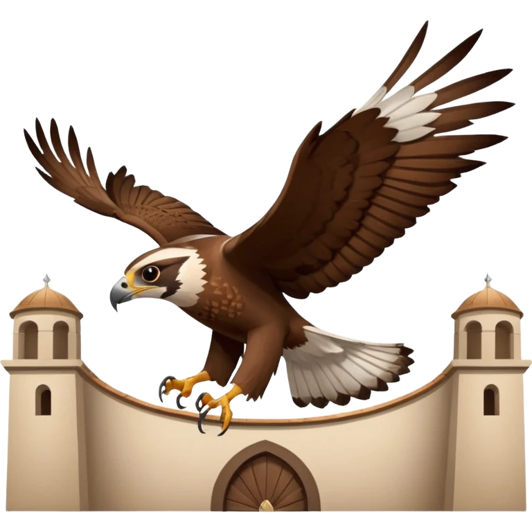 falcon flying above an arena hinting at Puy du Fou bird spectacle emoji