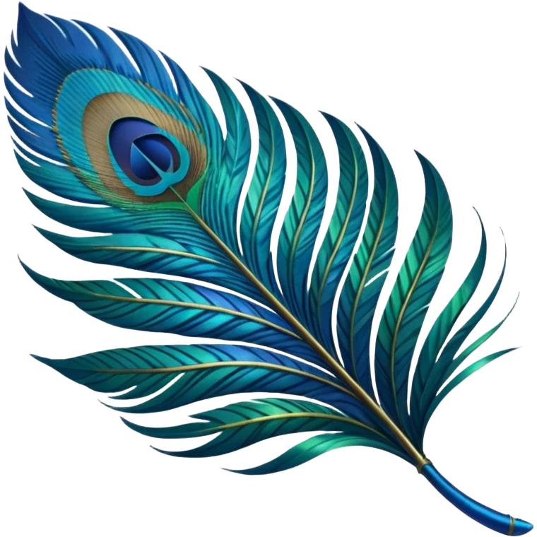 Peacock Feather leaf  emoji