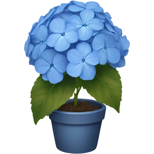 blue hydrangea emoji